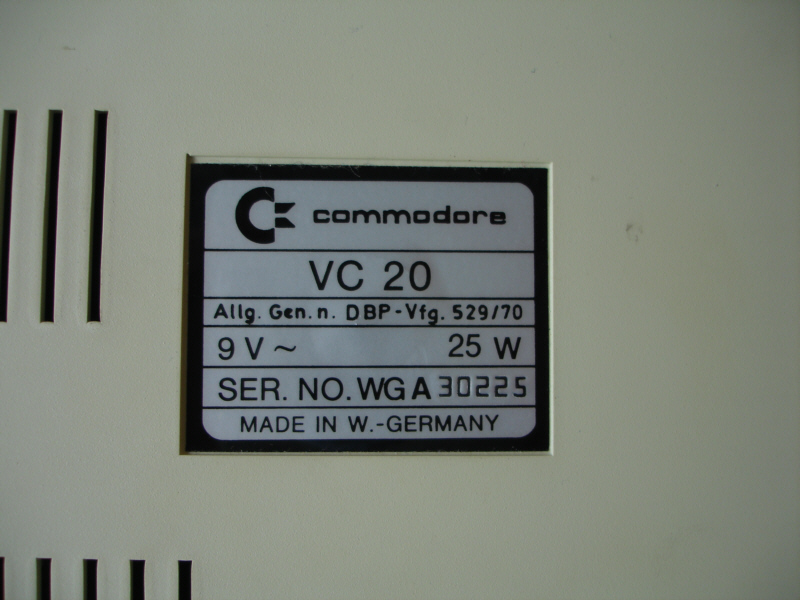 commodore vc-20 ( german model )