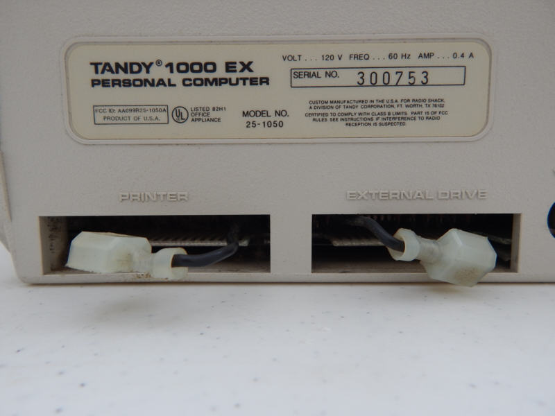 tandy model 1000ex