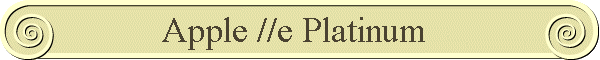 apple iie platinum